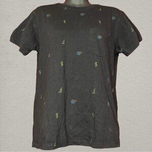 Super Massive Black 80s Shapes Graphic Pocket Tee